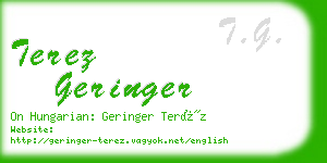terez geringer business card